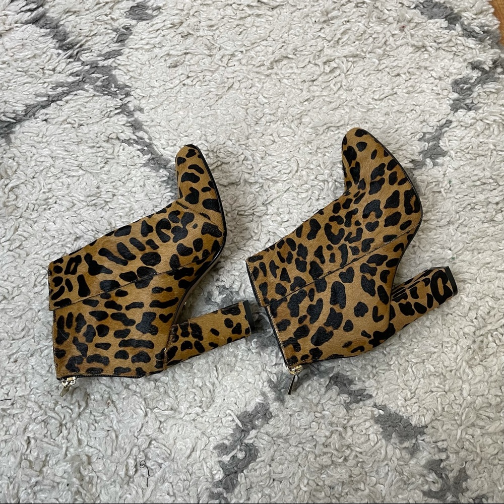 RAYE Ivy Pony Hair Booties Leopard - Picture 8 of 10